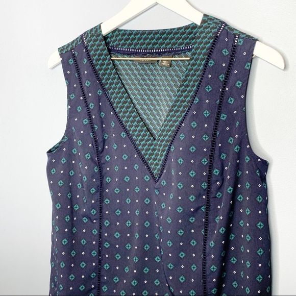 Halogen Womens V Neck Sleeveless‎ Top Medium - Picture 4 of 7